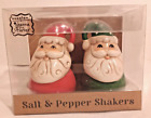 Santa Claus Salt & Pepper Christmas Shakers Red & Green by Johanna Parker NIP