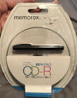 New Memorex Printable CD-R 52x 700MB 80 Minute 10-Pack White with Pen