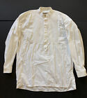 Men's Classic Old West Styles Inc Shirt, White, Tabbed Bib,  Medium, Cotton