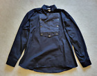 Wah Maker Bib Shirt XL Long Sleeve Black Western Frontier Clothing Vintage Mens