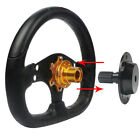 Car Steering Wheel Black Quick Release HUB Racing Adapter Snap Off Kit Universal (For: Alfa Romeo 159)
