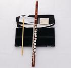 Professional Rose Wood Wooden G Tone Alto Flute Silver Keys With Pro Headjoint