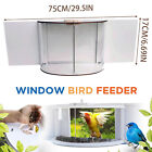 Clear View Window Bird Feeder With 180° View From Inside Your House Panoramic ♫*