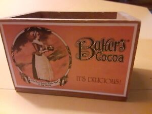 Baker's Premium Cocoa Vintage Wooden Box