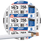 Romex 14-2  250ft Solid White NMW/G Electrical Wire 28827455 Romex 28827455 14