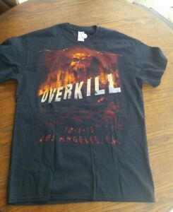Overkill Los Angeles CA 2015 Special Event Official Tour Shirt size Medium