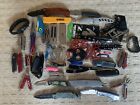 Lot of 55+ TSA Confiscated Pocket Knives, Tools, Utility, Credit Card Tools ++