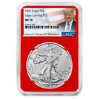 2021 $1 Type 2 American Silver Eagle NGC MS70 Trump Label Red Core
