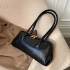 Vintage Solid Color Shoulder Bag, Retro Underarm Bag, Women's Fashion Handbag