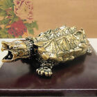 Solid Heavy Brass Snapping Turtle Vintage Statue Snapping Turtle Tea Ornament