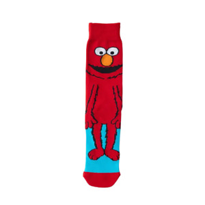 Adult Graphic Cotton Socks - New - Sesame Street Elmo