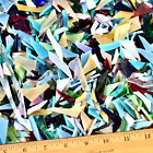 2 Lbs+ STAINED GLASS Assorted SMALL PIECES Mixed Colors Texture Shape MOSAIC ART