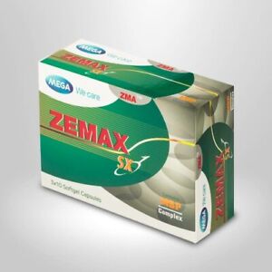 Mega WeCare Zemax SX For Men increase sexual male hormone vitamin 30 Capsules
