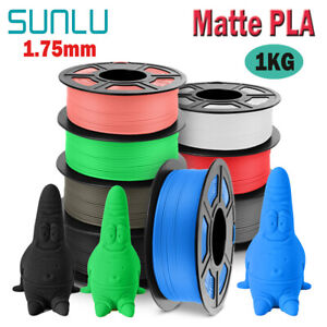 SUNLU Matte PLA 3D Printer Filament 1.75mm PLA Matte 1KG No Bubble Matte Finish