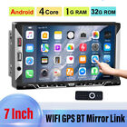 Android 13 Double Din 7 Inch Touchscreen Car Stereo Sat Nav/ FM /RDS Radio/6 USB