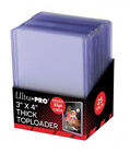 55pt ULTRA PRO Toploaders +THICK Card SLEEVES Top Loaders 25, 50, 100, 200, 1000