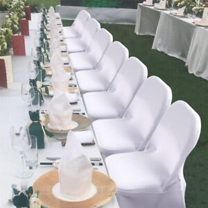 10-100PC Stretch Spandex Folding Chair Cover for Wedding Party Banquet Event Dec