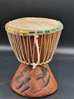 VINTAGE  DJEMBE BONGO DRUM~Colored Threads~Old Beauty