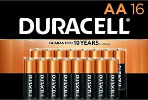 Duracell AA Alkaline Batteries 32 (2 X16 Pack) *NEW* Exp. 2034 !! USA