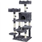 59inch Cat Tree Cat Tower Large Cat Condo with Condo &  Perch & Scratching Post