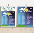 Custom Fall Out Boy and Jimmy Eat World 2024 Tour Poster