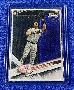 SSP-Rare NY Yankees Rookie AARON JUDGE 2021 Cloth Patch RP of 2017 Topps Ser1 RC