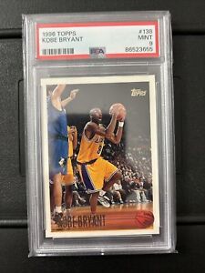 1996-97 Topps Kobe Bryant Rookie RC #138 PSA 9 Mint Los Angeles Lakers HOF