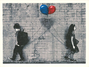 Mr Brainwash Hijack Static Love Print Valentines Day Signed Banksy Dolk MBW