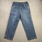 Vintage Karl Kani Jeans Mens 38x34 Blue Baggy Wide Leg Denim Y2K