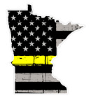 Minnesota State (E24) Thin Yellow Line Dispatch Vinyl Decal Sticker Car/Truck