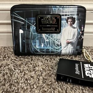 Star Wars IV:  A New Hope - Luke / Leia Scenes Zip Around Wallet - Loungefly