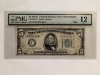 1934C $5 Federal Reserve ⭐STAR⭐ Note Philadelphia, Wide, PMG Fine 12, FR#1959-C*