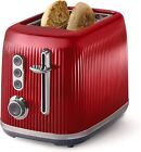 Oster Retro 2-Slice Toaster with Quick-Check Lever, Extra-Wide Slots, Red
