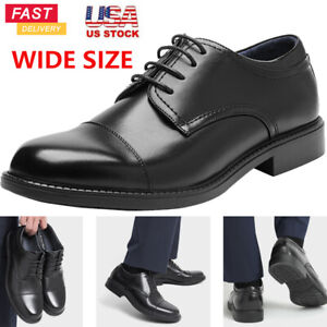 Men's Wide Oxford Shoes Lace up Casual Shoes Business Dress Shoes