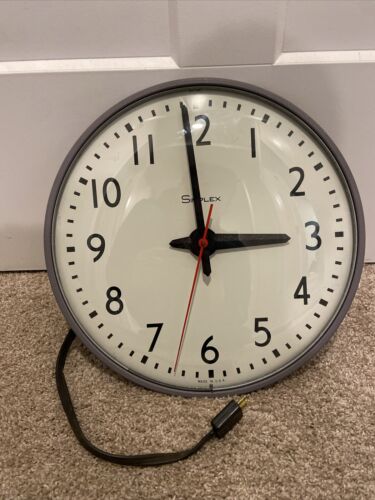 Simplex 507-041 13” Gray Slave Clock Electric