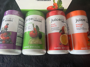 Juice Plus+ 4Pack: Omega, Fruit, Vegetable & Berry (4 Bottles/480 Caps) ex 07/25
