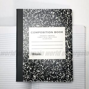 Composition Notebook College Ruled Lines 9-3/4 x 7-1/2 Note Book 200 Pages C066