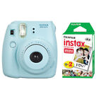 Fuji Instax Mini 8 Fujifilm Instant Film Camera Blue + 20 Sheets Instant Film