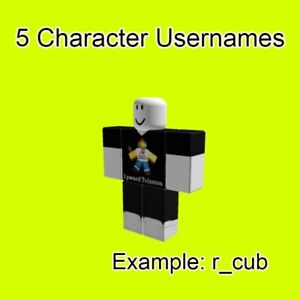 Rare 5 Character Roblox Usernames (good usernames)