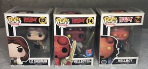 Funko Movies Pop Hellboy Lot of 3 PX Previews #14 #750 & #02 Liz Sherman