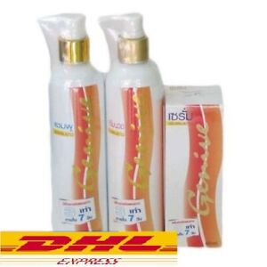 Genive Long Hair Shampoo Serum Treatment Conditioner Set Fast Growth Longer -DHL