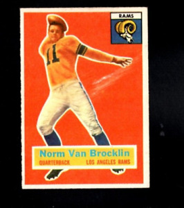 5588* 1956 Topps  # 6 Norm Van Brocklin VG (Scuffed)