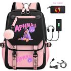 Aphmau anime backpack travel USB school bag male student school bag back bags