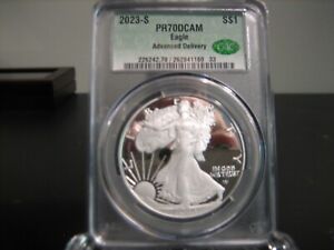 2023-S Silver Eagle Proof - CAC - Advanced Delivery - PR70DCAM