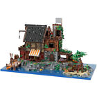 Pirate's Island with Dock, Vegetable garden, Stable 8629 Pieces MOC Build Gift