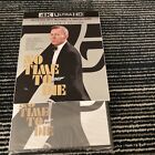 No Time to Die 4K Ultra HD Blu-ray 2021 Daniel Craig NEW W/SLIPCOVER + Protector