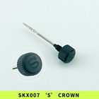 SKX007 Crown Matte Black Signed ‘S’ Mod Parts 2 Gaskets for 7S26 NH35 NH36