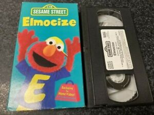 Sesame Street - Elmocize VHS Video - Free Shipping - Cyndi Lauper