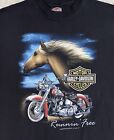 VTG 90s 3D Emblem Harley Davidson XL T-Shirt 1992 Made in USA Black