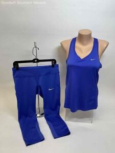 Nike Women's Blue 2 Piece Activewear Set - Size Medium